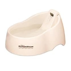 Petmate Fresh Flow Pet Fountain, Medium, Bleached Linen