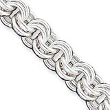 Sterling Silver Fancy Link Bracelet QG1558-8