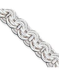 Sterling Silver Fancy Link Bracelet QG1558-8"