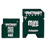 Patriot Signature Mini Sdhc Card, 4gb, Class 6