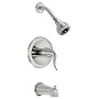 Danze D510021BN Antioch Single-Handle Tub and Shower Faucet, Brushed Nickel