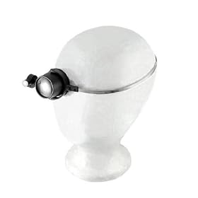 Hands-Free 10X Lighted Eye Loupe Magnifier - Adjustable Head Band