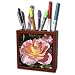 Patricia Sanders Flowers - Autumn Rose Beauty- Flowers- Floral Photography - Tile Pen Holders-5 inch tile pen holder