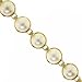 14KT Gold Tennis Bracelet Wh Freshwater Cultured Pearls
