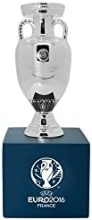 Official UEFA European Championship Replica Trophy on Wooden Pedestal (45mm) - One Size