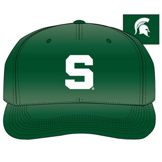 Michigan State Destructured Fitted Hat