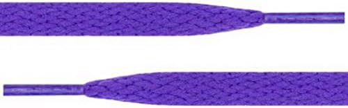 Paradise Shoestring - Flat Athletic Shoe Lace 54 inch Canvas Sneaker Shoelaces Unisex Strings Color Purple