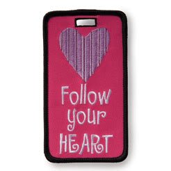 Finders Key Purse Follow Your Heart Luggage Tag