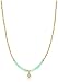 Avindy Jewelry "Diamond Dangles" Brass Beads. Chrysoprase and Diamond Pendant Necklace