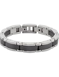 Ceramic Couture™ and Stainless Steel Bracelet 08.50 Inch olished Cb215
