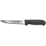 R H. Forschner by Victorinox 8-Inch Straight Boning Knife, Black Fibrox Handle