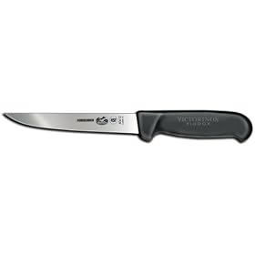 R H. Forschner by Victorinox 8-Inch Straight Boning Knife, Black Fibrox Handle by R.H. Forschner Victorinox