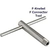 F-Knebel zum einfachen Aufdrehen der F Stecker auf das Koax-Kabel (F-Stecker Aufdrehhilfe)