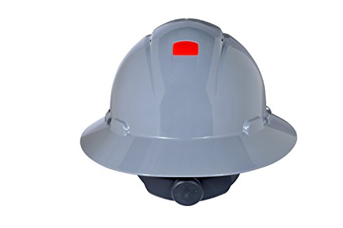 3m full brim hard hat h-808v-uv, 4-point ratchet suspension, vent…