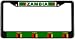 Zambia Zambian Flag Black License Plate Frame Metal Holder