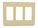 Leviton 80311-SI Decora Plus Screwless Snap-On Wallplate, 3 Gang, Ivory Leviton 80311-SI Decora Plus Screwless Snap-On Wallplate, 3 Gang, Ivory