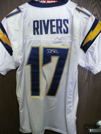 Signed Rivers, Philip (San Diego Chargers) Authentic Reebok Chargers Jersey