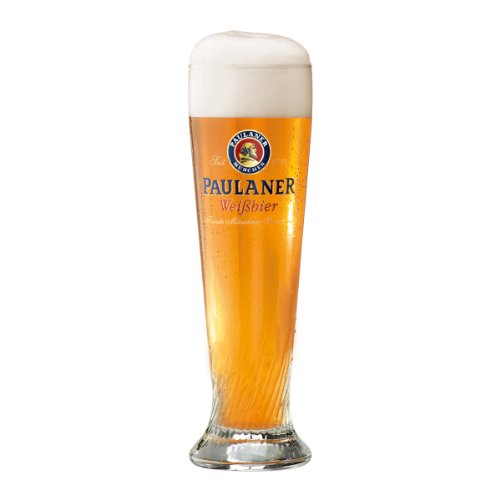 Paulaner Weissbier White Beer Munich Set of 2 Wheat Beer Glasses- 0.3L