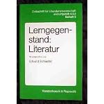 Lerngegenstand Literatur: Studien u. Unterrichtsmodelle zu Max Frisch, Peter Weiss, Ingeborg Bachmann u. Uwe Johnson (Zeitschrift fur Literaturwissenschaft und Linguistik : Beiheft) book cover