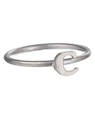 Dogeared "A~Z" Little Initial C Ring