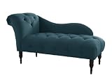 Skyline Furniture Tufted Fainting Sofa, Velvet Peacock