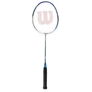 Wilson Men's Tour Hybrid 90 Badmintion - White/Blue 17 Inch