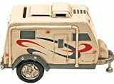 White Travel Camper Trailer Money Coin Bank - Money Change Collector Figure 7 Inches