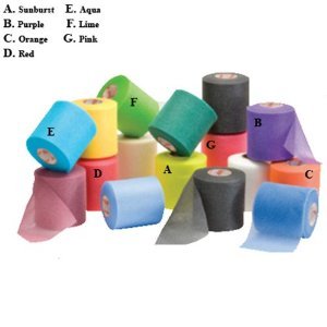 Mixed Colors Bulk Prewrap for Athletic Tape - 1 Roll, Aqua
