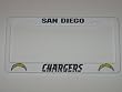 SAN DIEGO CHARGERS Team Logo Plastic LICENSE PLATE FRAME