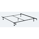 Atlas Lock Keyhole Twin to Queen Adjustable Bed Frame with 5 Legs and 2 Wide Rollers By... by 