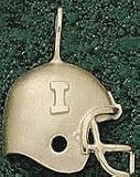Illinois Fighting Illini Solid 10K Gold ''I'' Helmet Pendant