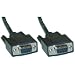 DB9 Female / DB9 Female, 9C, Serial Cable, 1:1, 6 ft, Black (UL)