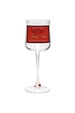Santa Barbara Design Studio Long Stem Wine Glass with Beaded Stem Charm, Forty Plus