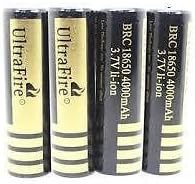 STAND HIGH 3.7V 4PCS Rechargeable Lithium Battery 18650 4000mah + 1PCS Dual 18650 Travel charger