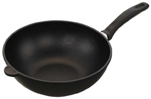 Wok- Pfanne AMT Gastroguss, 28 cm, Aluguss