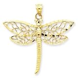14K Diamond-cut Dragonfly