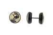 Genuine Ed Hardy Anodized Black Fake Plug - Panther Logo -16g Wire - 10mm - Sold as a Pair