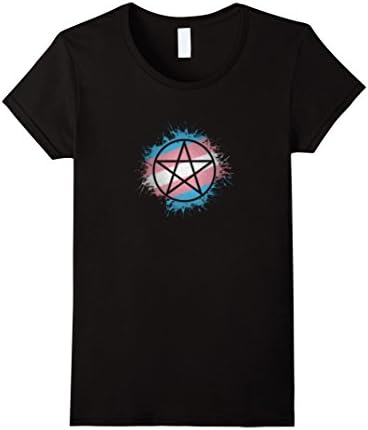 Women's Transgender Pride Pentacle Large Black