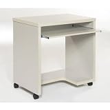 Promotional Computer Rolling Desk Cart, White