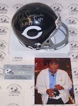 Gale Sayers Autographed Chicago Bears Mini Football Helmet with 