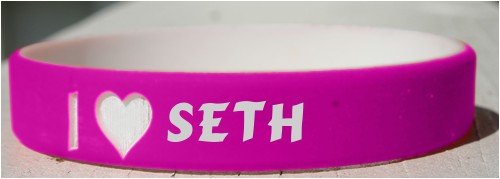I Love Seth Custom Wristband