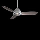 Minka-Aire Fans F516-BN 44' Concept I Contemporary Brushed Nickel Ceiling Fan w/ Light & Remote