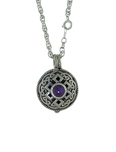 Celtic Knot & Purple Stone Diffuser Pendant 24