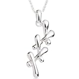 Unique Triple X Pendant Necklace Sterling Silver