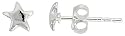 Small Sterling Silver Star Stud Earrings