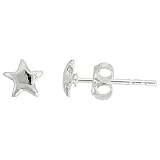 Small Sterling Silver Star Stud Earrings