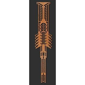Frank Lloyd Wright Dana Art Glass Wall Medallion Cherry