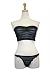 How To Measure Bra Sizes : Exposed by Magic Silk Ruffle Mesh Tube Top and Panty Set, Sml/Med, Black