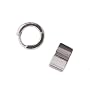 Creolen mattiert 7mm Edelstahl Ohrringe von Toms-Silver