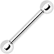 10 Gauge Internally Threaded Steel Barbell - 5/8" 5mm